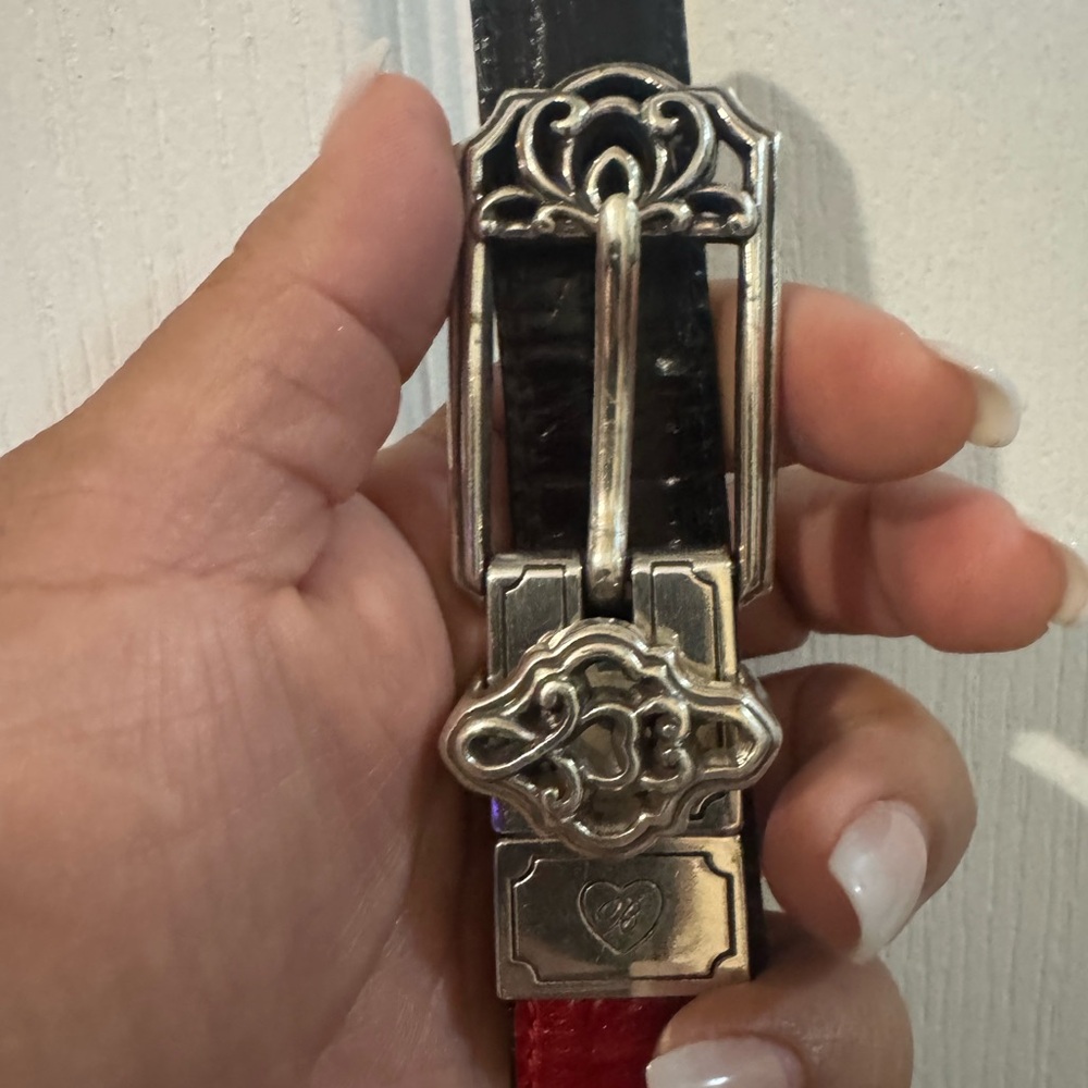 Brighton Red and Gold Women's Belt - Picture 2 of 7
